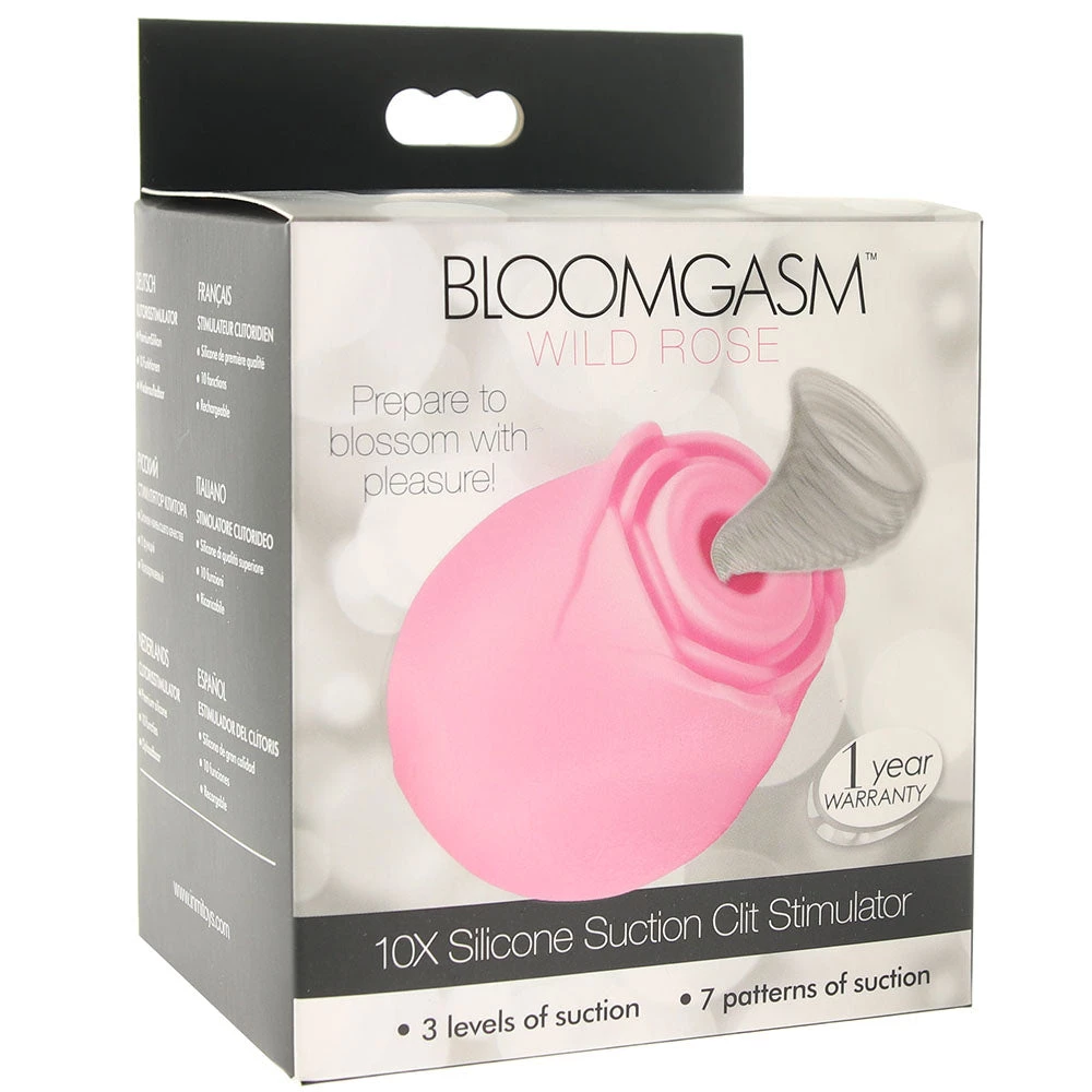 XR Brands Inmi Bloomgasm Wild Rose Clitoral Stimulator - Image 6