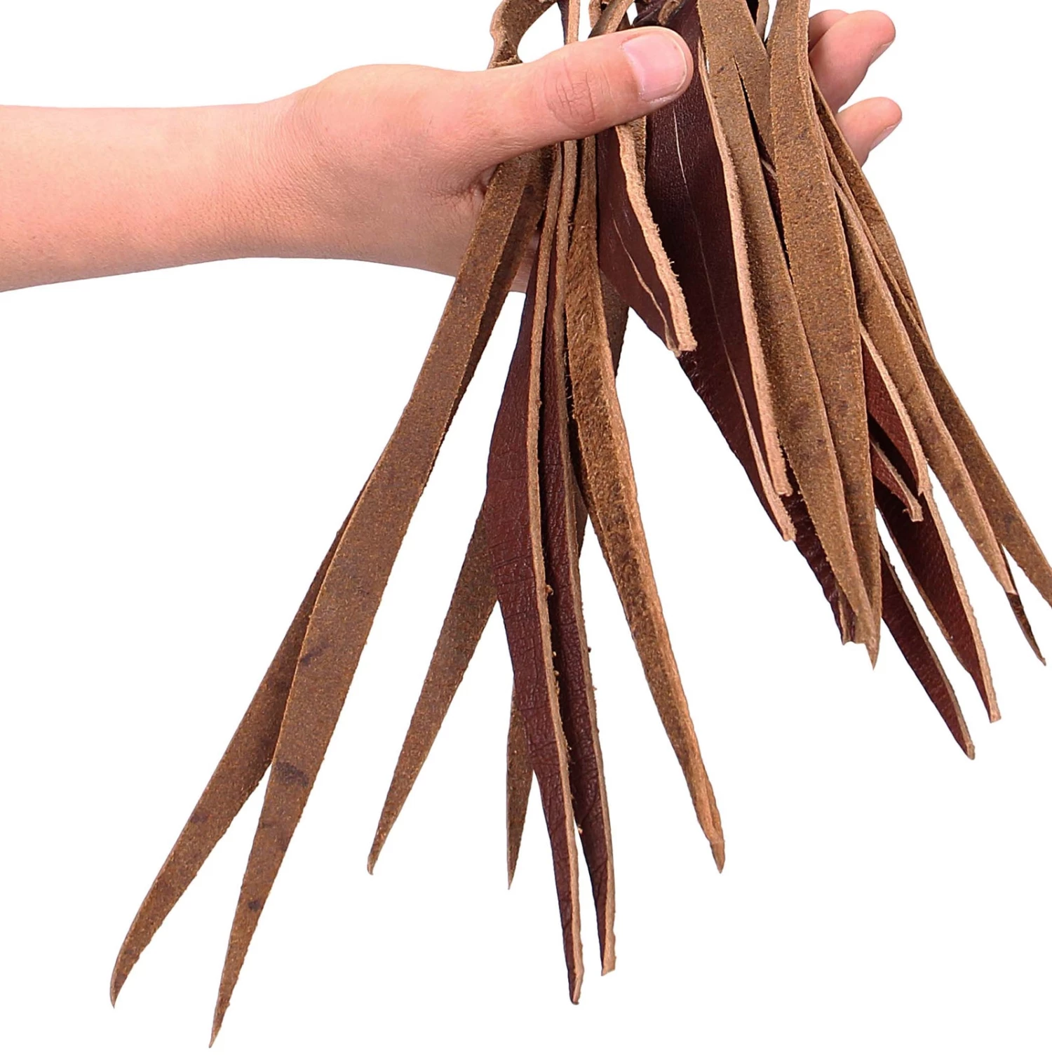 Shots Toys Pain Medieval 34 Inch Slim Tailed Leather Flogger - Image 2