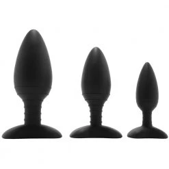 Nexus Butt Plug Trio Solid Silicone Butt Plugs