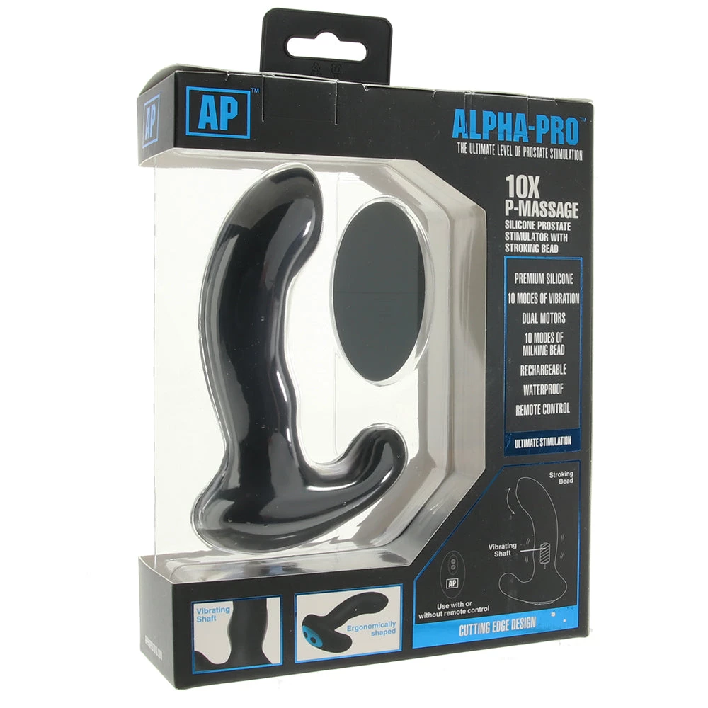 XR Brands Alpha-Pro 10X Stroking Prostate Massager - Image 6