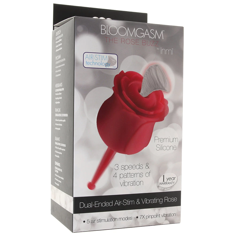 XR Brands Inmi Bloomgasm The Rose Buzz Air Stim & Vibe - Image 6
