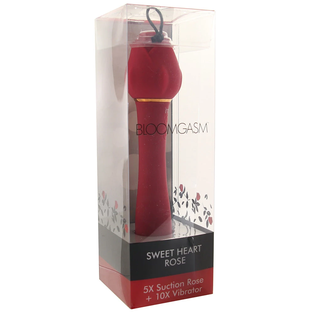 XR Brands Bloomgasm Sweet Heart Suction Rose And Vibrator - Image 6