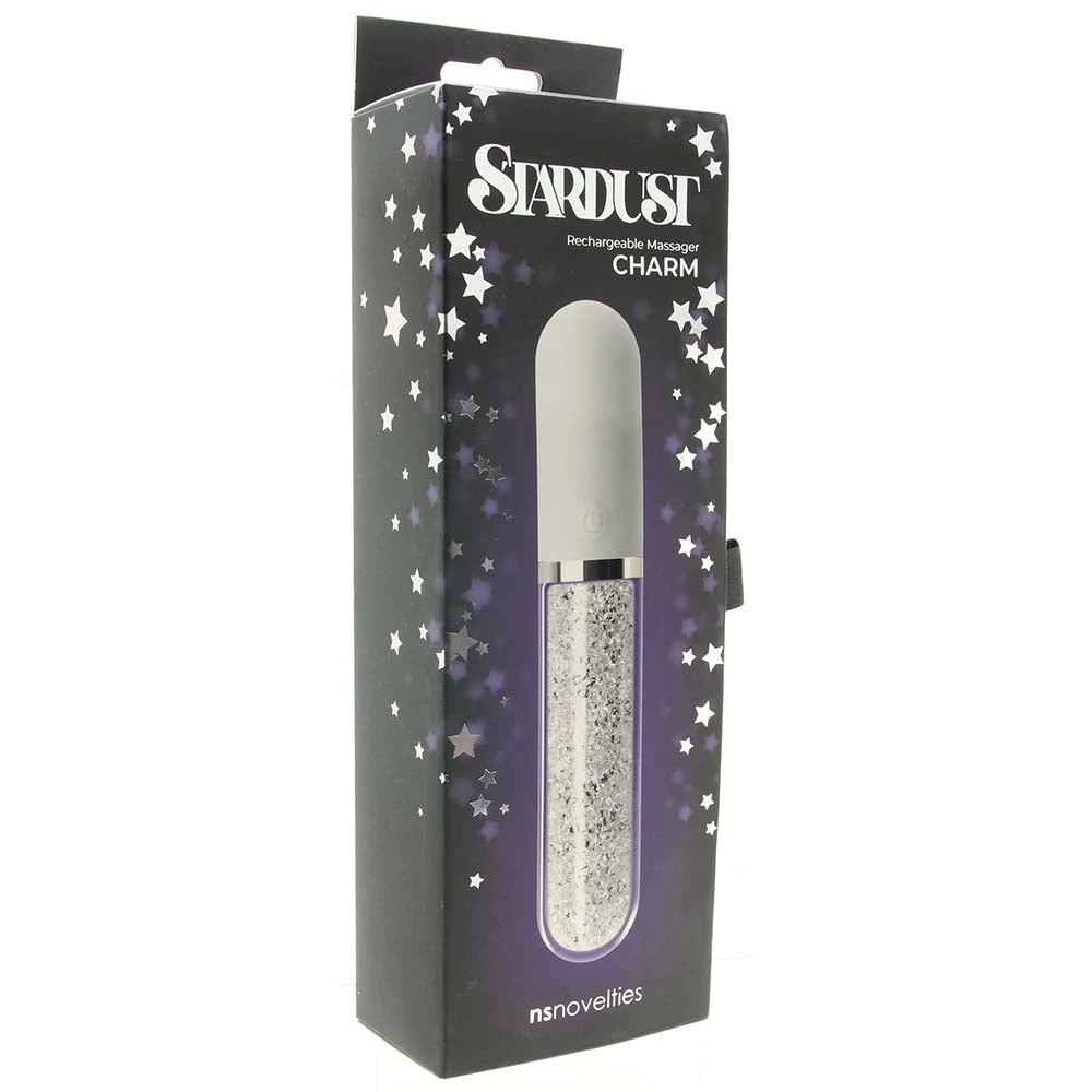 Ns Novelties Stardust Charm Rechargeable Glass Vibe - Image 6