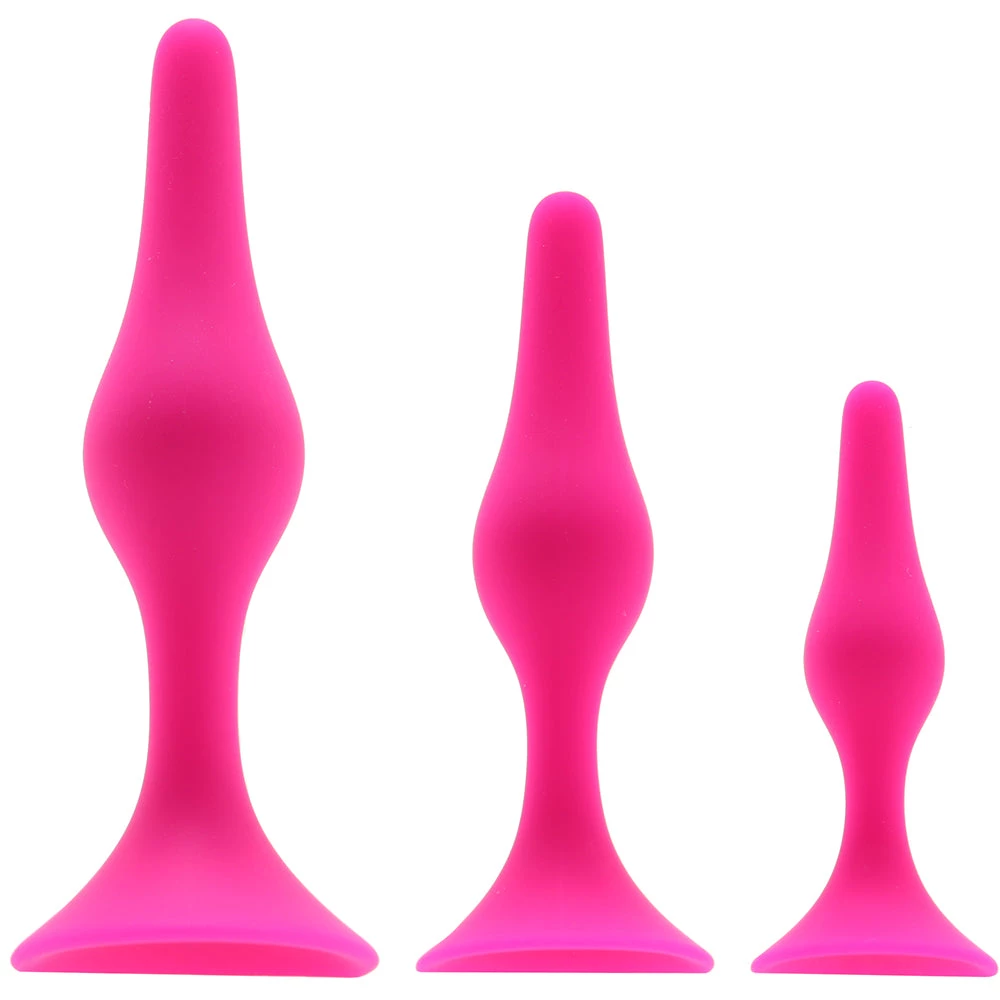 Blush Luxe Beginner Silicone Butt Plug Kit