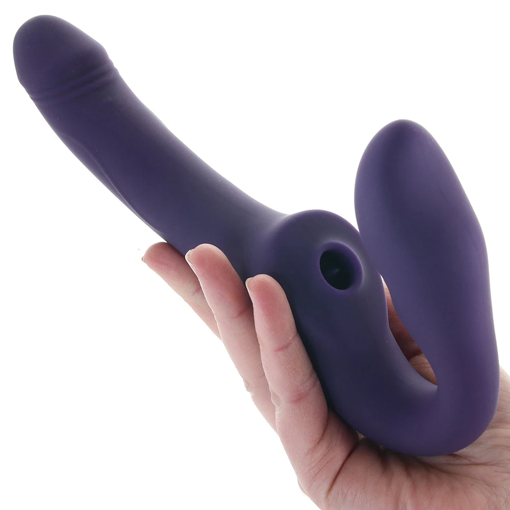 Evolved Novelties 2 Become 1 Air Pulsing Strapless Strap-On - Image 4