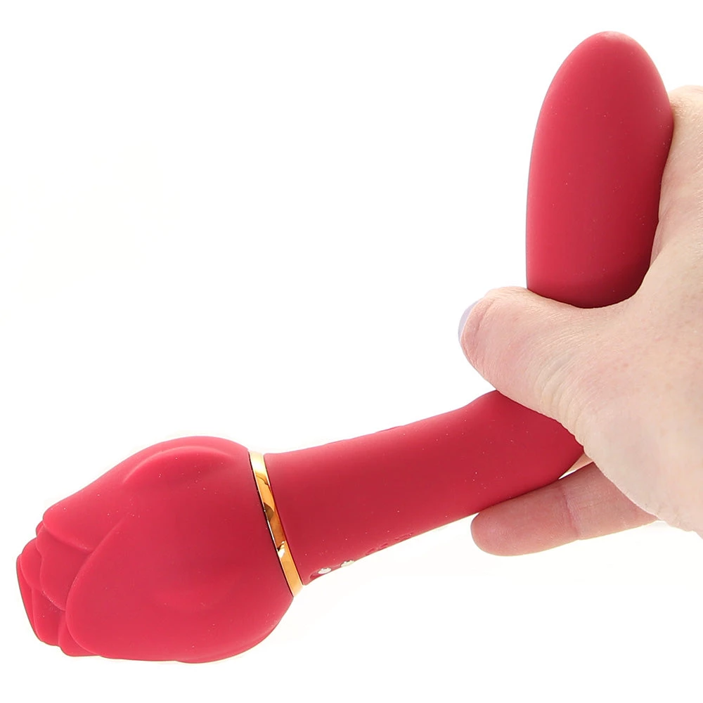XR Brands Bloomgasm Sweet Heart Suction Rose And Vibrator - Image 4