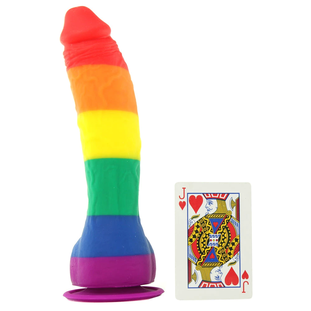 Ns Novelties Colours Pride Edition 8 Inch Silicone Dildo - Image 4