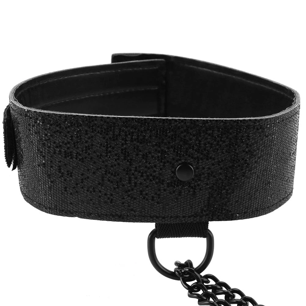 Sportsheets Sex & Mischief Shadow Sparkle Collar And Cuff Set - Image 5