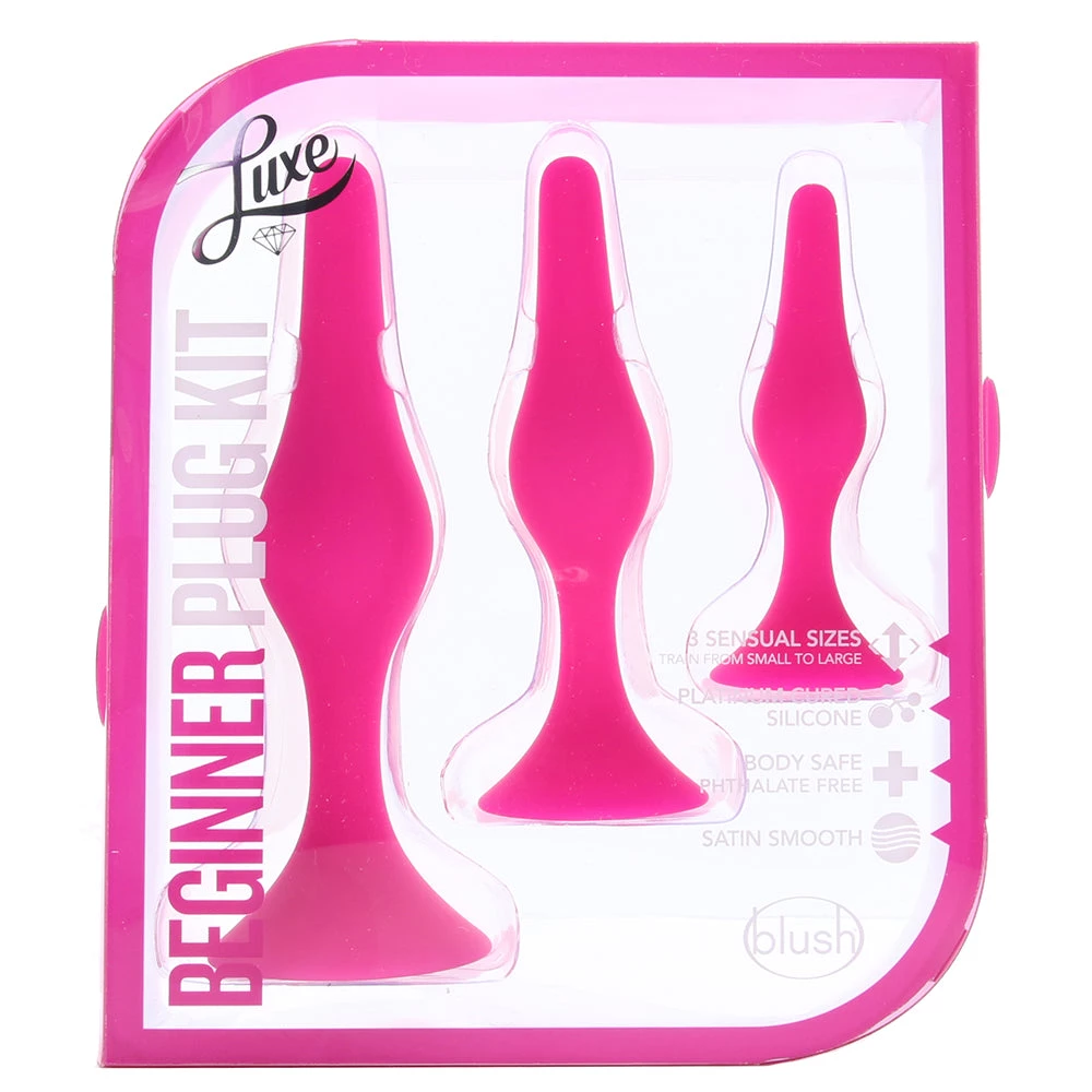 Blush Luxe Beginner Silicone Butt Plug Kit - Image 6