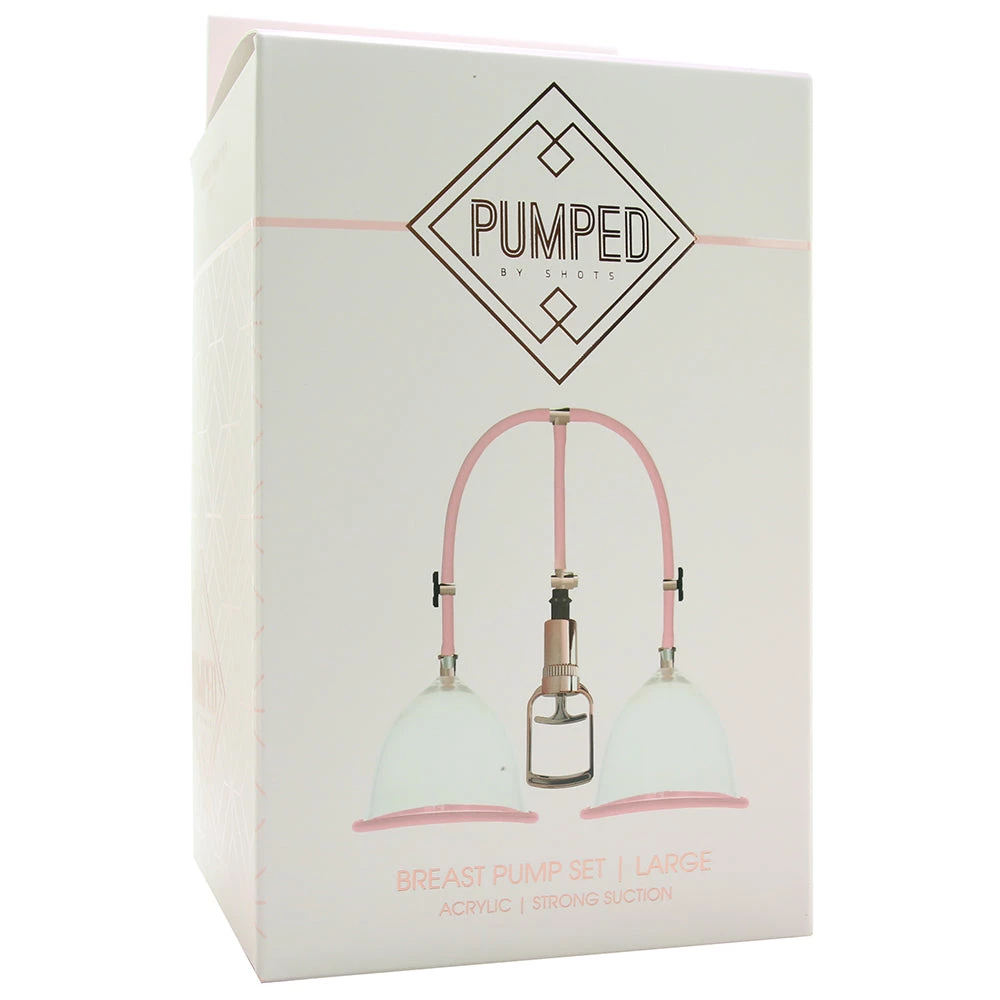 Shots Toys Pumped Rose Gold Breast Pump Set - Image 6